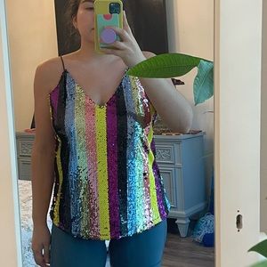 Shein Top sequien colors